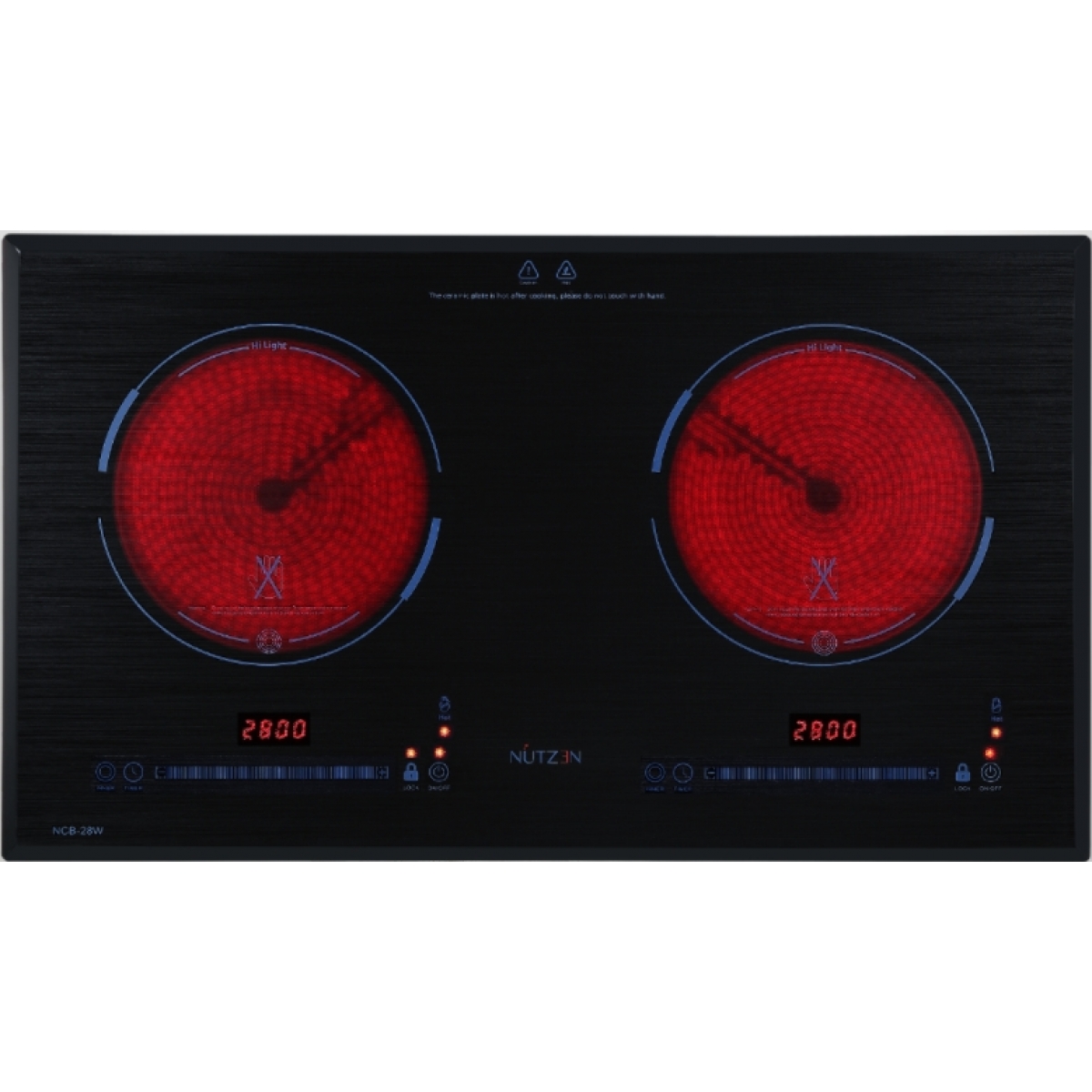 Nutzen 樂斯 NCB-28W 70厘米 嵌入式電陶爐 - 9段火力 智能安全